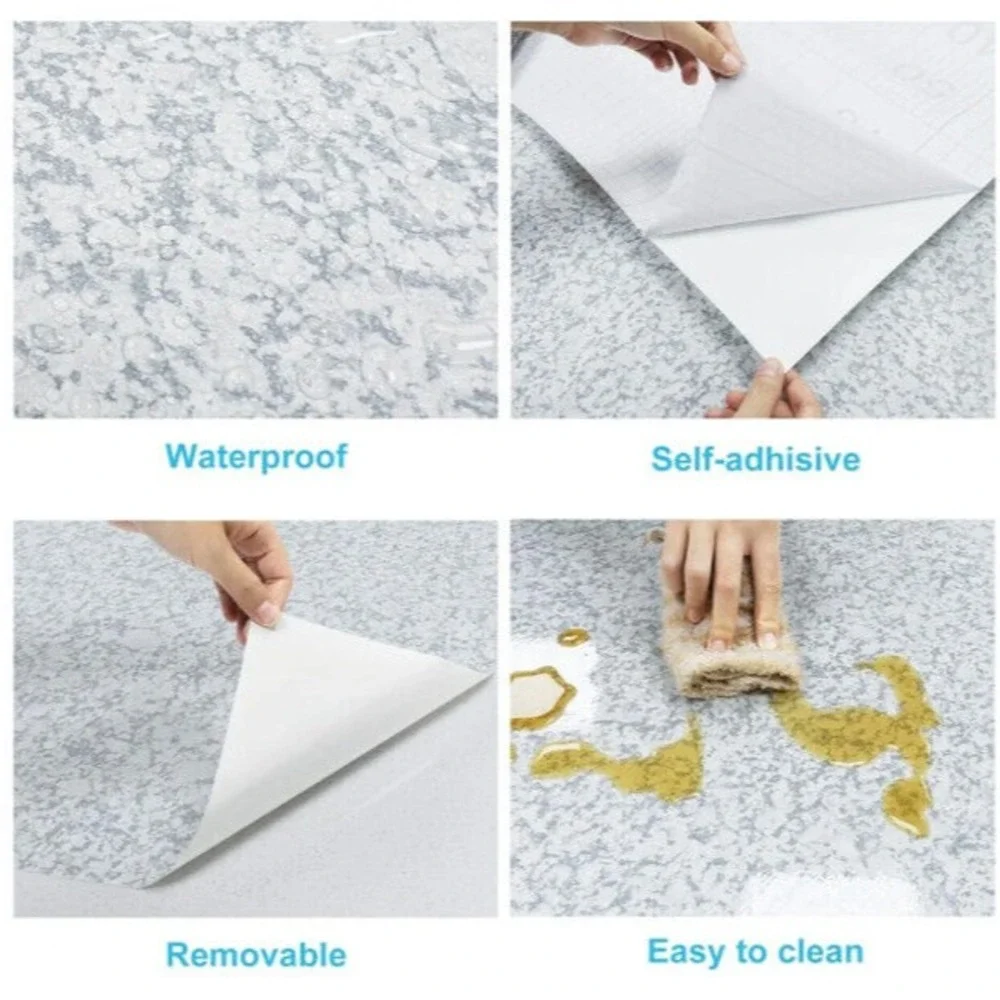 Roll Self Adhesive Wallpaper Peel&Stick Granite Counter Contact Paper 30